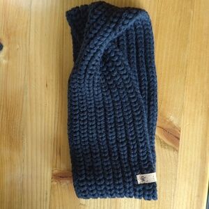 EUC Tentree Black Cotton Knit Twist Headband OS